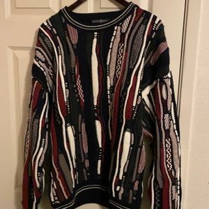 Mens Sweater by Cape Isle Knitters Large 100% Cotton Cosby type
